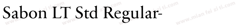 Sabon LT Std Regular字体转换